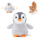 Flapping Cat Toys Emperor Penguin, Rechargeable, Lifelike Bird Chirp, Catnip Kicker Toys