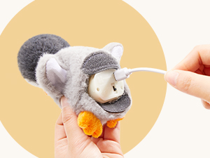 Flapping Cat Toys Emperor Penguin, Rechargeable, Lifelike Bird Chirp, Catnip Kicker Toys