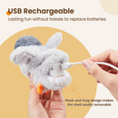 Flapping Cat Toys Emperor Penguin, Rechargeable, Lifelike Bird Chirp, Catnip Kicker Toys