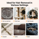 Reusable Pet Hair Removal Glove – Electrostatic Dog Cat Fur Remover Mitt Tool for Clothes, Furniture, Couch, Carpet, Curtain, & Bedding– Durable Mesh Design