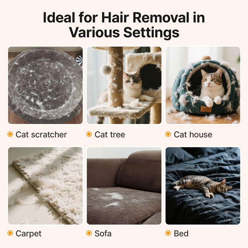 Reusable Pet Hair Removal Glove – Electrostatic Dog Cat Fur Remover Mitt Tool for Clothes, Furniture, Couch, Carpet, Curtain, & Bedding– Durable Mesh Design