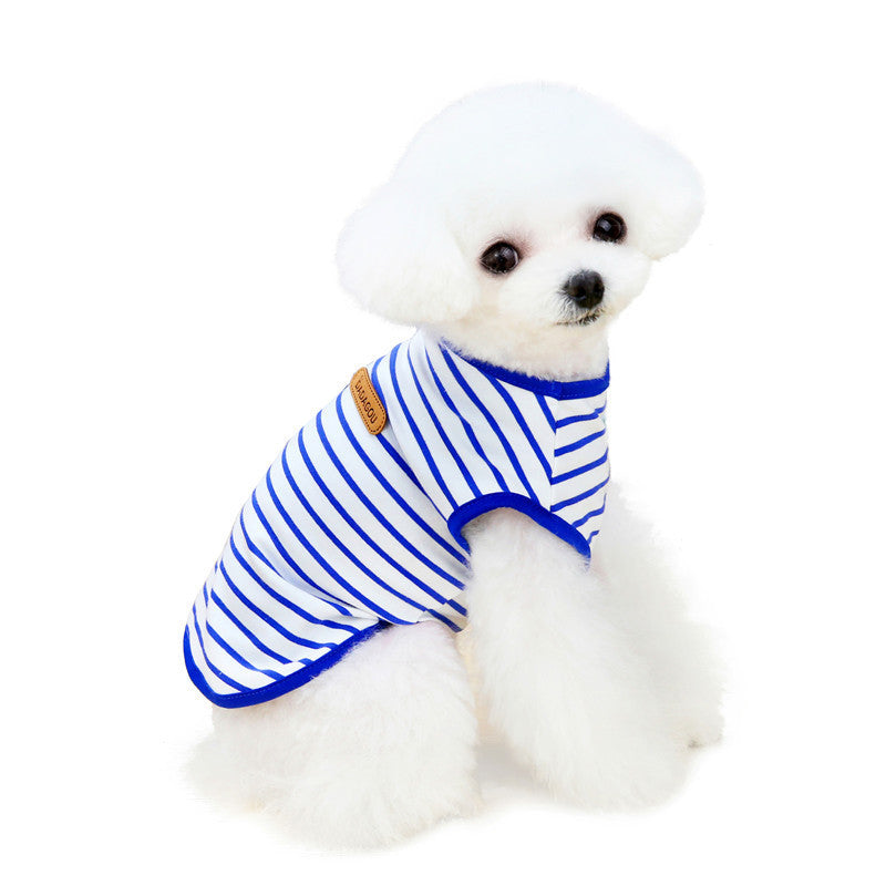 Striped Pet Vest | Lightweight Summer Dog Shirt