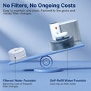 Automatic Cat Water Fountain with Self Refilling and Pouring Pet Water Dispenser Bowl