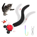Interactive Moving Ball Cat Toys with Fluffy Tail,Smart Interactive Cat Rolling Ball