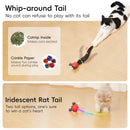 Interactive Moving Ball Cat Toys with Fluffy Tail,Smart Interactive Cat Rolling Ball