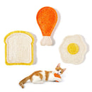 Loofah Cat Chew Toys with Catnip and Silvervine,3PCS Interactive Kitten Loofa Dental Teething and Biting Catnip Toys