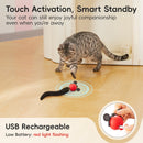 Interactive Moving Ball Cat Toys with Fluffy Tail,Smart Interactive Cat Rolling Ball