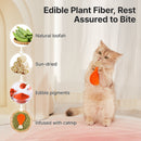 Loofah Cat Chew Toys with Catnip and Silvervine,3PCS Interactive Kitten Loofa Dental Teething and Biting Catnip Toys