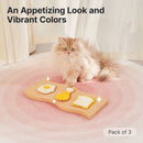 Potaroma Loofah Cat Chew Toys with Catnip and Silvervine, 3PCS Interactive Kitten Loofa Dental Toys