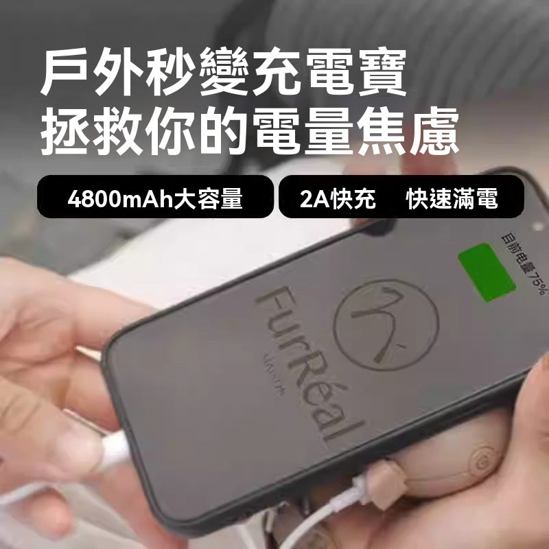 【Commapet】伸縮牽引繩可暖手中小型犬專用暖手寶牽引繩德國工藝