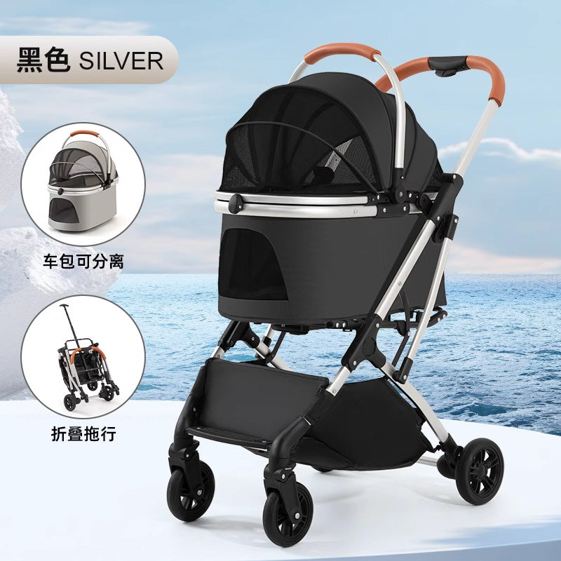 【Commapet】狗狗貓咪中小型犬分離提籃推車