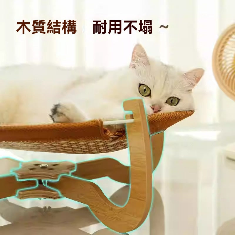 【Commapet】藤編貓窩可拆洗四季通用