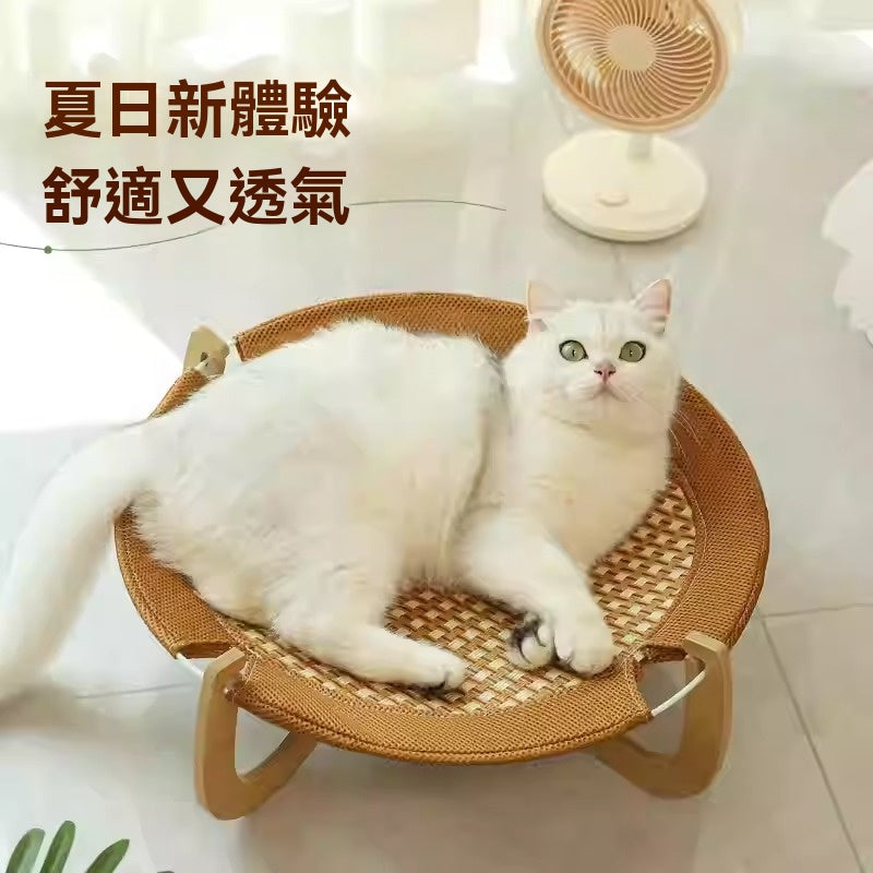 【Commapet】藤編貓窩可拆洗四季通用