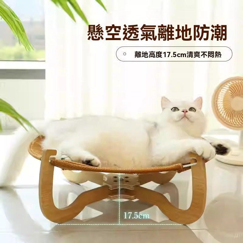 【Commapet】藤編貓窩可拆洗四季通用